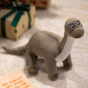 Cute Dinosaur Plush Toy Set Soft Stuffed Velociraptor Jurassic Themed Plushies for Kids&Collectors Prehistoric Gift Dino Lovers