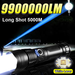 Most Powerful Flashlight 9900000LM Rechargeable LED Light Tactical Lantern Portable Lamp Waterproof Outdoor Fishing Camping Lamp