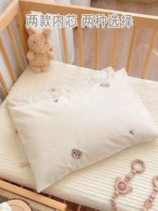 Removable Pure Cotton buckwheat Pillow for Baby Embroidery Kids Sleeping Pillow