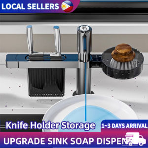 Kitchen Sink Soap Dispenser Liquid 100cm Extension Tube Premium No Need Refill Bottles Heavy Duty Built-In Pump Mura