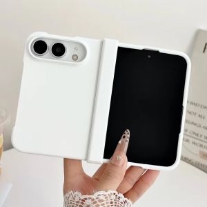 szhaiyu | Fashion Matte Solid Color Phone Case For iPhone Duo iPhone 18 Fold With Hinge Protection Shockproof Hard PC Bumper Back Cover