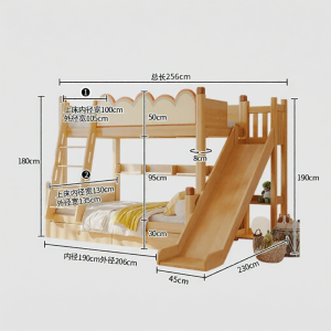 XILIMEI | Adult and Children Bunk Bed Solid Wood Thickened