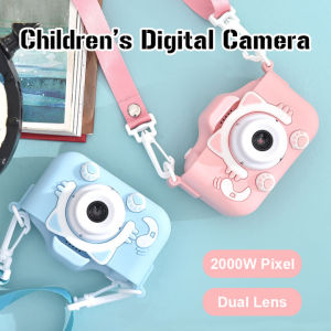 【Stok siap] kanak-kanak X5S kamera Digital Dual 40MP Pink Cat Selfie HD1080 foto Video rakaman kanak-kanak Toy untuk kanak-kanak Mini Cute kartun Dual front dan kamera belakang