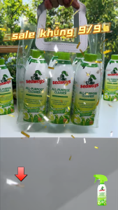 Seaways Chất tẩy rửa đa năng Xịt bọt Tủ lạnh Lò vi sóng Nội thất dầu nhẹ(3 bottles)
