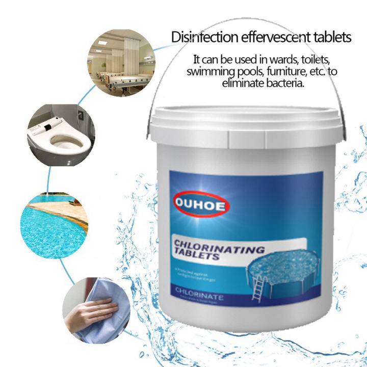 【300pcs】Chlorine Tablets For Swimming Pool Dissolves Quickly Eliminate Algae In Pools Make The