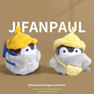 JIFANPAUL | Plush Penguin Keychain Toy  Book Bag Ornament Birthday Gift