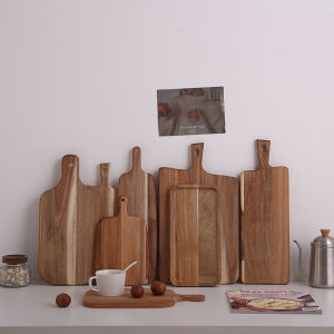 Tháp Đĩa Pizza Bằng Gỗ Mahogany Kiểu Nhật Bản Có Tay Cầm Đĩa Đựng Sushi Bánh Mì Thịt Bò Và Bánh Cho Nhà Bếp Gia Đình