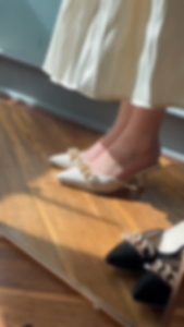 Korean Fashion Sandals High Heels Slippers Womens Pointed Toe Slippers