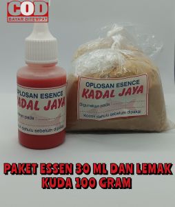 UMPAN UNTUK IKAN LELE PAKET LEMAK KUDA 100 GRAM DAN ESSEN 30 ML