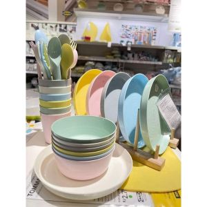SET ALAT MAKAN ANAK KALAS IKEA  36 PCS AMAN UNTUK DIMASAK