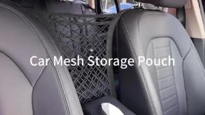 Yitong 1/2PCS Car Front Seat Gap Elastic Net Pocket Vehicle Middle Storage Mesh Bag Pet Child Isolation Baffle Sundries Organize