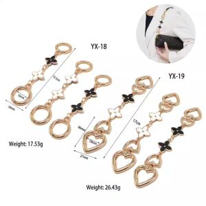 สายต่อเสริมความยาวกระเป๋า สายโซ่คล้องกระเป๋า รูปใบโคลเวอร์สี่แฉก แบบเปลี่ยนได้ YX