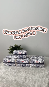 BUY 8 GET 4 Vela Tissue 390 Sheets 3 Ply Tisu Wajah Halus Tisu Murah Gratis Ongkir