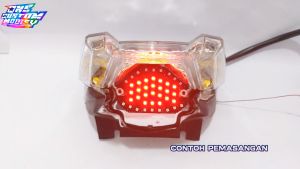 Lampu LED Rem Vario Techno 110 Karbu Running 8 10 Mode Otomatis Manual Bonus
