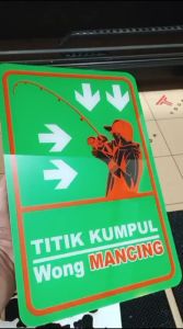 PLAKAT TITIK KUMPUL WONG MANCING AKRILIK MIROR AKSESORIS