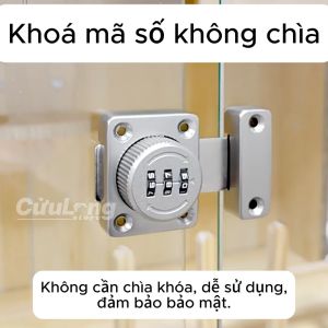 Ổ Khóa Mật Khẩu Cho Tủ - Khóa Mã Số An Toàn Cửa Không Cần Chìa Khoá