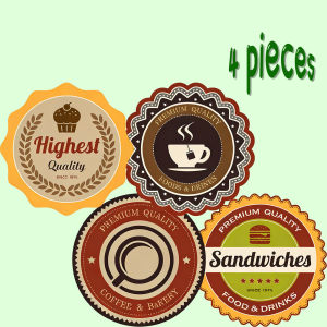 4-piece set - wooden placemat anti slip and heat-resistant desktop protection dining table decoration restaurant gift