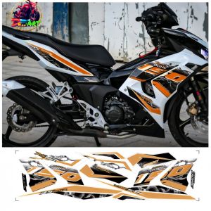 Tem rời WINNER X V3 - Mẫu khói. Chất liệu PPF Cao Cấp : 3 Lớp Chống Nước Chống Phai Màu. Nhãn Dán Decal