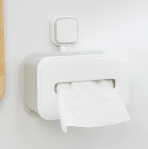 TAILI ที่ใส่ผ้าขนหนูกระดาษทิชชู่ทรงสี่เหลี่ยมแบบไม่มีรูกระดาษชำระชั้นเก็บของกล่องทิชชู่ติดผนังกันน้ำที่เก็บผ้าขนหนูกระดาษพร้อมหน้าต่างเสมือน