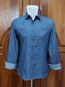 Kemeja Denim Hangten Jeans Original Second Size M