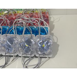 Lampu led 1 mata Cristal 16 pcs modul kolong kanal bis bak truk kontainer komplit sudah dirangkai request panjang kabel/led langsung pasang running otomatis speed mode bisa manual super terang Car