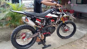 KNALPOT GP7 MAX 4.1 KLX 150 BF SE D-TRACKER CRF 150L WR 155 SIAP TRABAS Fullsystem Pemasangan PNP