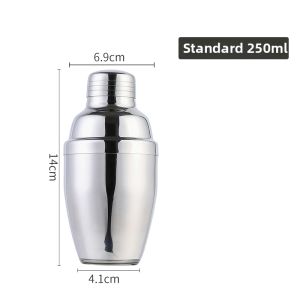 Stainless Steel Cocktail Shaker Three-Piece Set Hand-Shaken Cocktail Tool Snowkettle Cocktail Mixing Glass Barware
