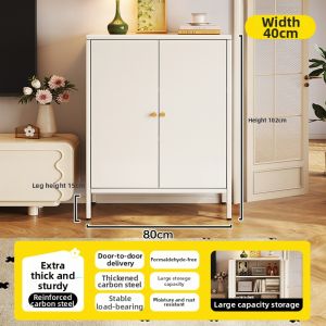 MEISD | Creamy Style Steel Storage Cabinet