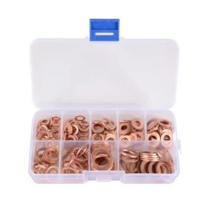 Copper Sealing Washer Solid Gasket Oil Sink Cap for Boat Flat Sealing Ring Tool 50/100/200 pcs