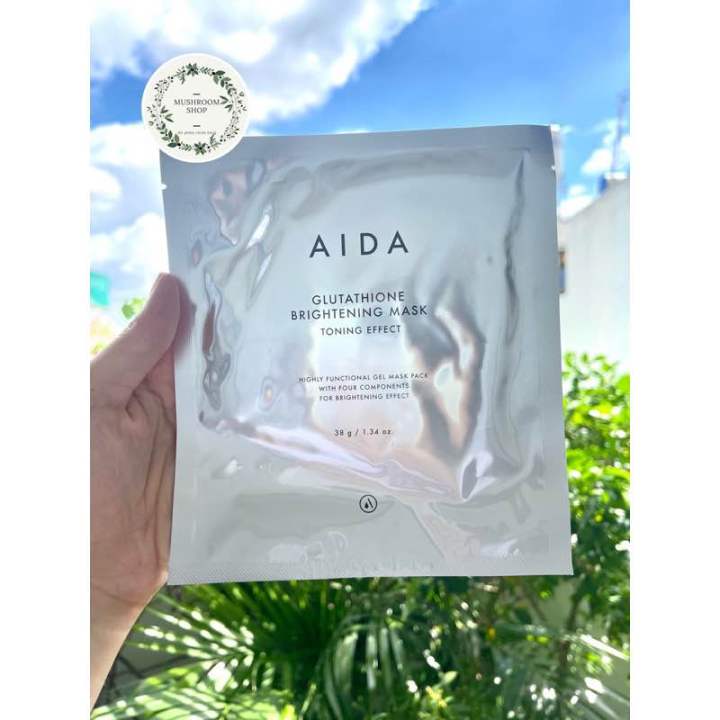 Mt N Siu Truyn Trng Aida Glutathione Brightening Mask Lm Trng Cng  Bng M Nm | Lazada.vn