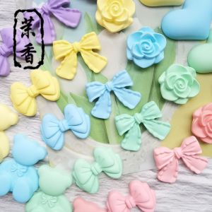 เครื่องประดับผม DIY Macaron แฮนด์เมด รูปหัวใจหมี โบว์ผีเสื้อ สี🍬 เครื่องประดับผม วัสดุอื่นๆ อุปกรณ์สร้างสรรค์ใหม่