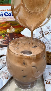 CACAO Kem Muối Gicoffee Ít Ngọt - Thơm Béo Đậm Đà (1 Hộp Gồm 10 Gói x20g)