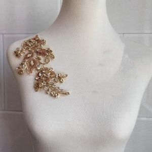 Pha Lê Champagne DIY Cắt Kim Cương Thủ Công Đối Xứng Nặng Nề Cho Váy Dạ Hội Sân Khấu Trang Phục Biểu Diễn Trang Trí