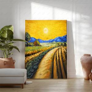 Bandai | Vincent Van Gogh HD In Hình Nghệ Thuật Treo Tường Poster-Hoa Hạnh Nhân Đêm Đầy Sao Hoa Hướng Dương Trừu Tượng Tranh Canvas Trang Trí Nhà