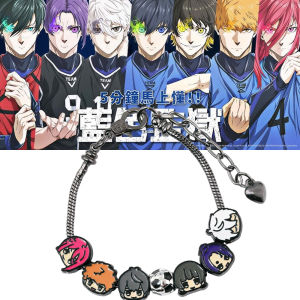 Anime BLUE LOCK Cosplay Bracelet Football Q Isagi Yoichi Rensuke Kunigami Chigiri Hyoma Character Charm Bracelets Bangle Jewelry