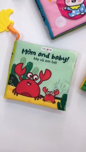 Sách vải Ehon - Đồ chơi vải tương tác giáo dục sớm Cho Bé 0-12 Tháng - Lalala baby