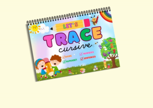 60pages Lets Trace Cursive Workbook Tracing Workbook Practice Writing for Kids Beginner Level