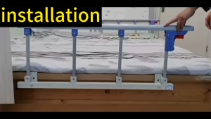 【Ready Stock】Bed side protector Bed fence Bumper bed Bed rail Aluminum Alloy Armrest Foldable 4 Gear / 5 Gear / 6 Gear