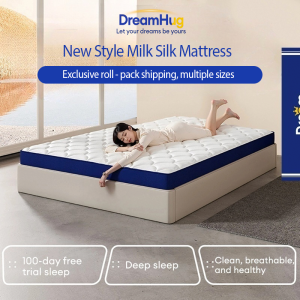 DreamHug 6/9cm Milk Silk Latex Mattress Gel Memory Foam Responsive Latex Small/Single/Double/Queen/King Sizes
