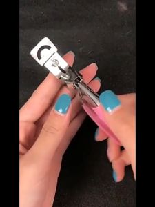 NAU.K Nail Art Edge Cutter UV Acrylic False Nail Clipper Stainless Manicure Scissors Trimmer Tools