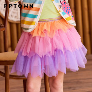 PPTOWN | Girls Tulle Layered Tutu Skirt