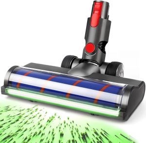 For Dyson V7 V8 V10 V11 V15 LED Dust Detection Vacuum Head Fluffy Attachment for Hard Floors Compatible Replacement Parts