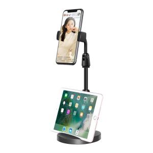 HOOYS | 360 Rotating Adjustable Height Dual Mount Phone & Tablet Stand