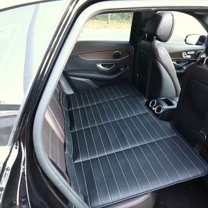 ที่นอนในรถยนต์ แผ่นหนัง PU รองเบาะรถยนต์ที่นั่งด้านหลัง ไม่ต้องเป่าลม แถมฟรีถุงเก็บ พร้อมส่งจากปทุม