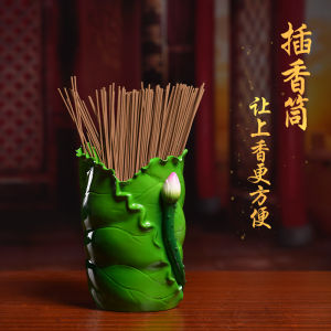 Dai Yutang Ceramic Joss-Stick Holder Household Buddha Worship Hall Guanyin Insert Joss Stick Barrel Offering Tribute Buddha Utensils All Products