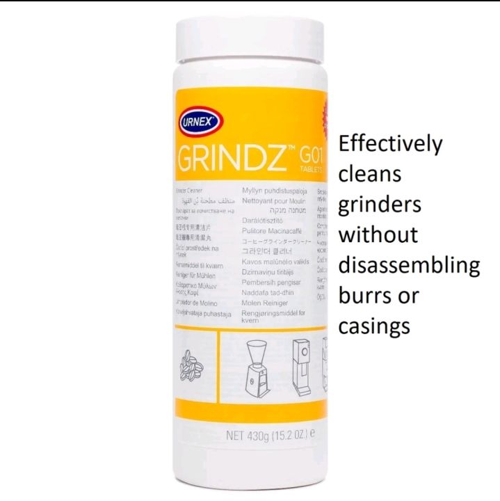 Urnex Grindz Professional Coffee Grinder Cleaning Tablets 430 Grams