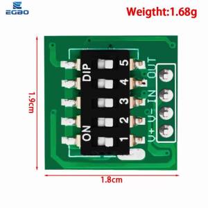 Bảng Điều Khiển Công Tắc Hẹn Giờ Có Thể Điều Chỉnh Độ Trễ 10S-24H Mô-đun Rơle Cho Ứng Dụng Đèn Hẹn Giờ Và Công Tắc Trễ DC3.3V-18V Logic IC SMD