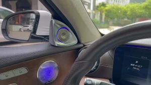 Loa Tweeter Xoay 4D 64 Màu Dành Cho Xe Mercedes Benz W213 W205 X253 W222 W223 W206 C/E/GLC/S-Class Còi Treble 3D Lắp Đặt Lại Chất Liệu ABS+Kim Loại