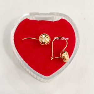 ANTING KAIT PENTOL UKIR PERAK 925 LAPIS MAS