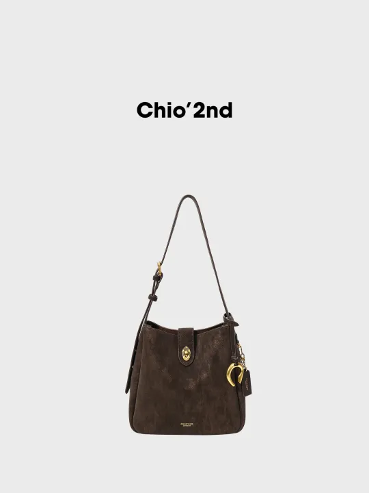 CHIO‘2ND | กระเป๋าสะพายทรงโท้ทสไตล์เรโทร | Lazada.co.th